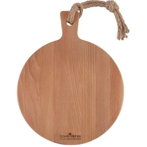 Bowls and Dishes Beuken Houten Serveerplank Rond Ø 25 x 1,5 cm - 51Dnspod | Smaakvolle damp – Verzendkosten vrij vanaf 40€