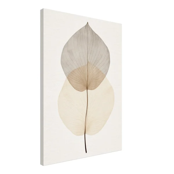 Artfulprints Canvas Japandi - Leaf canvas - 50x70 cm - beige - 51Dnspod | Smaakvolle damp – Verzendkosten vrij vanaf 40€