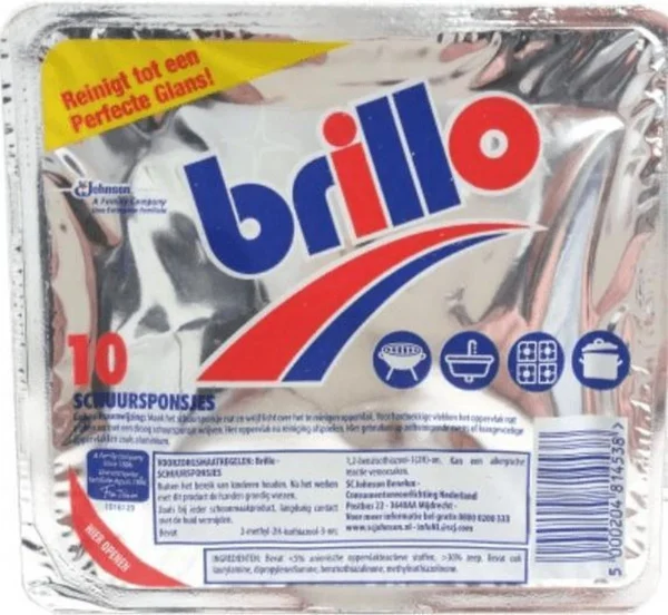 Brillo - Schuursponsjes 10 Stuks - 51Dnspod | Smaakvolle damp – Verzendkosten vrij vanaf 40€