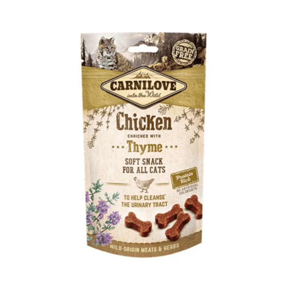 Carnilove - Kattensnack - Zacht - Kip & Tijm - Graanvrij - 50gr - 51Dnspod | Smaakvolle damp – Verzendkosten vrij vanaf 40€ Carnilove - Kattensnack - Zacht - Kip & Tijm - Graanvrij - 50gr - 51Dnspod | Smaakvolle damp – Verzendkosten vrij vanaf 40€