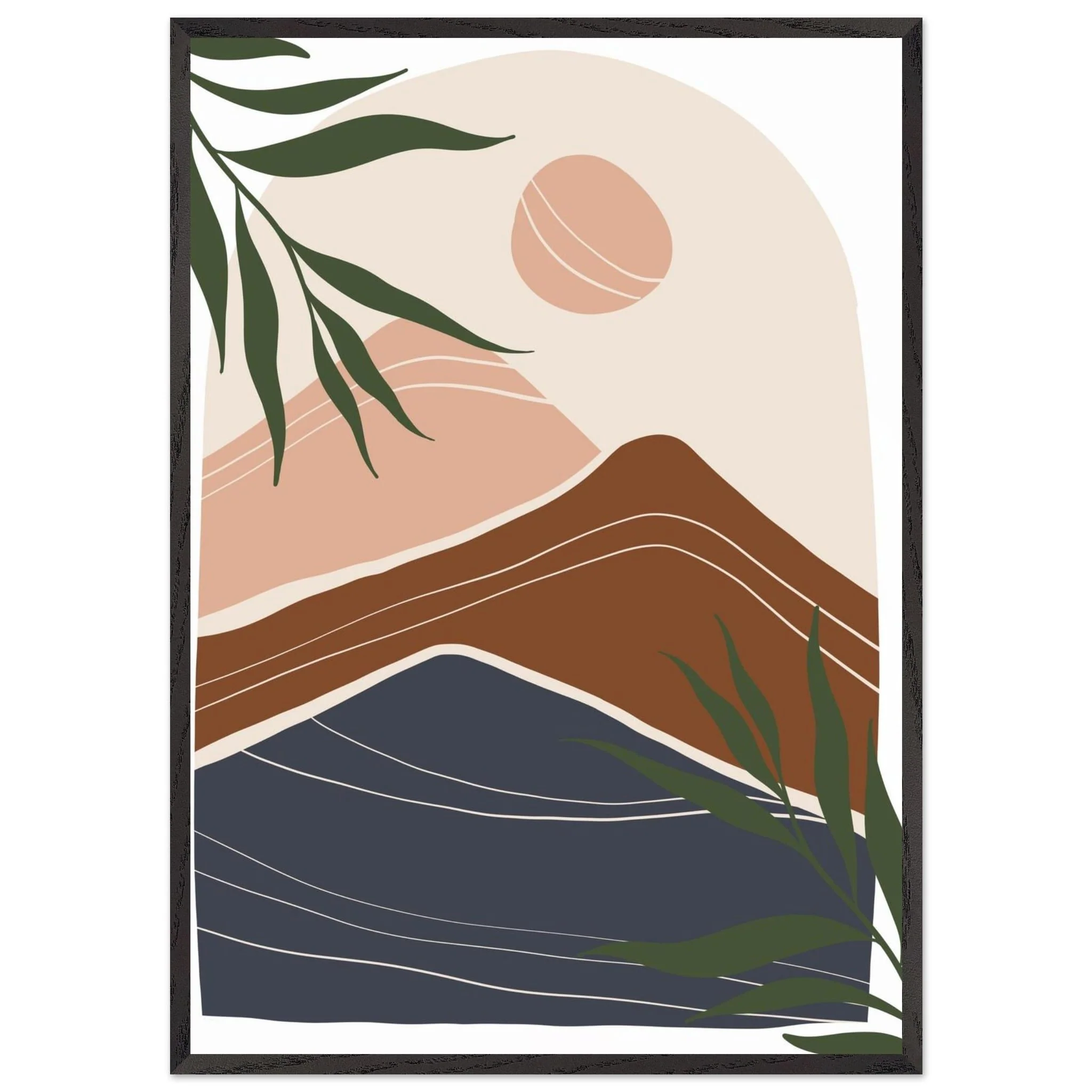 Artfulprints Poster met Lijst Boho – Mountain sun - 70x100 cm - Bruin - 51Dnspod | Smaakvolle damp – Verzendkosten vrij vanaf 40€ Artfulprints Poster met Lijst Boho – Mountain sun - 70x100 cm - Bruin - 51Dnspod | Smaakvolle damp – Verzendkosten vrij vanaf 40€