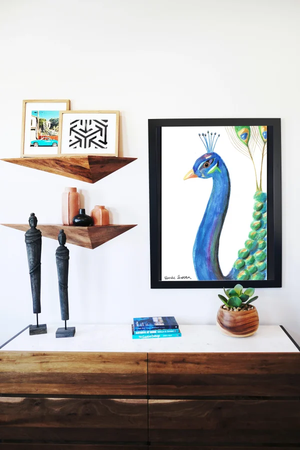 Catchii poster Peacock Head - meerkleurig - 297x210 cm - 51Dnspod | Smaakvolle damp – Verzendkosten vrij vanaf 40€