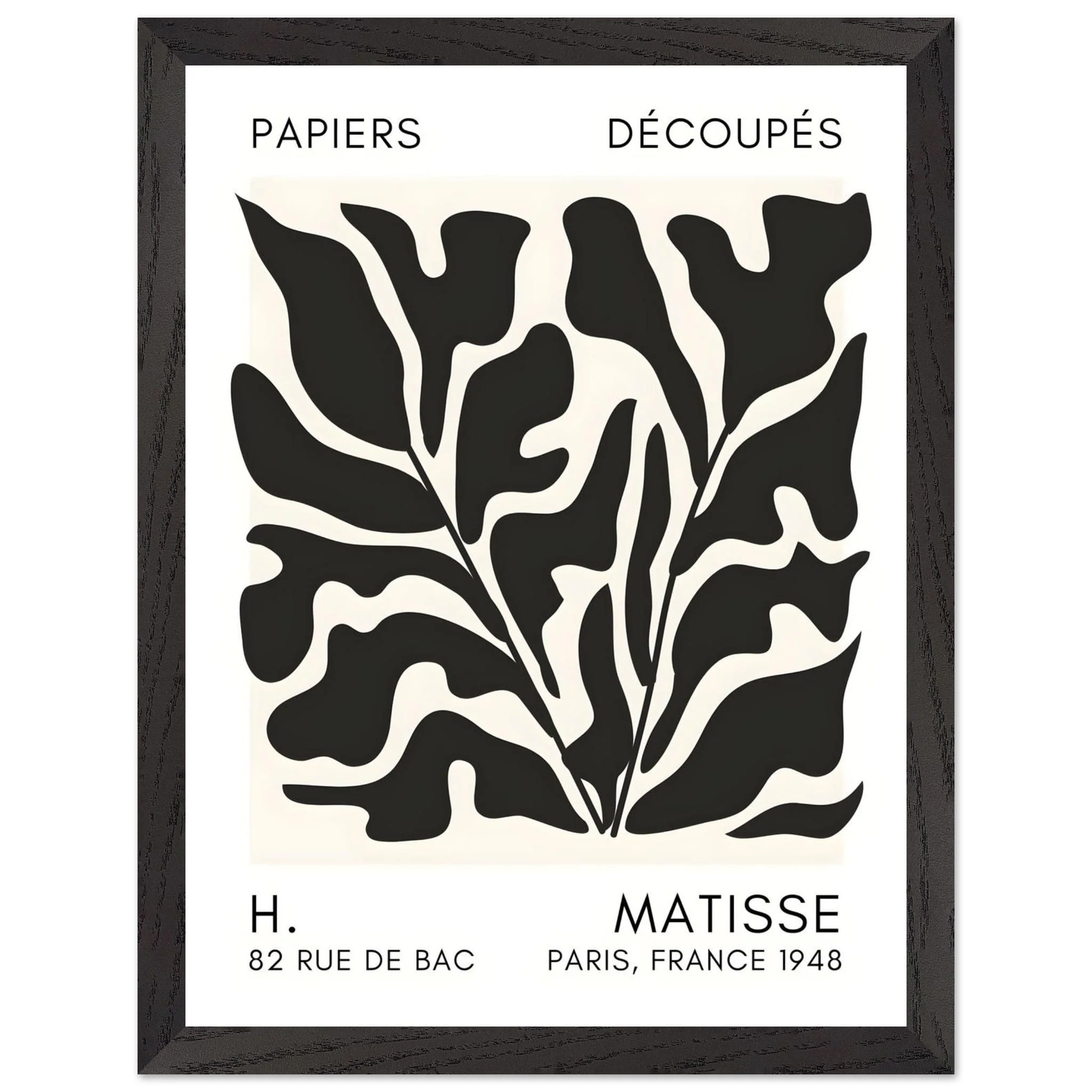 Artfulprints Poster met Lijst Matisse – Seabed shapes black - 30x40 cm - Zwart - 51Dnspod | Smaakvolle damp – Verzendkosten vrij vanaf 40€ Artfulprints Poster met Lijst Matisse – Seabed shapes black - 30x40 cm - Zwart - 51Dnspod | Smaakvolle damp – Verzendkosten vrij vanaf 40€