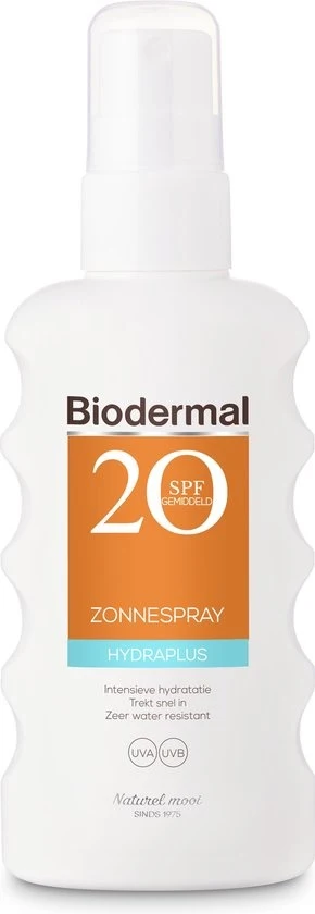 Biodermal Sun - Hydraplus - Zonnespray - SPF 20 - 175 ml - 51Dnspod | Smaakvolle damp – Verzendkosten vrij vanaf 40€ Biodermal Sun - Hydraplus - Zonnespray - SPF 20 - 175 ml - 51Dnspod | Smaakvolle damp – Verzendkosten vrij vanaf 40€
