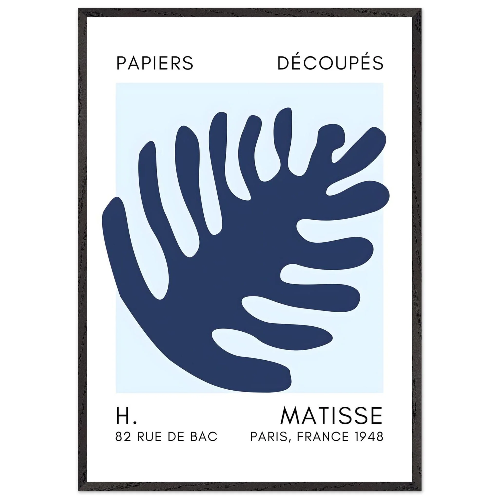 Artfulprints Poster met Lijst Matisse – Coral bloom navy blue I - 70x100 cm - Blauw - 51Dnspod | Smaakvolle damp – Verzendkosten vrij vanaf 40€ Artfulprints Poster met Lijst Matisse – Coral bloom navy blue I - 70x100 cm - Blauw - 51Dnspod | Smaakvolle damp – Verzendkosten vrij vanaf 40€