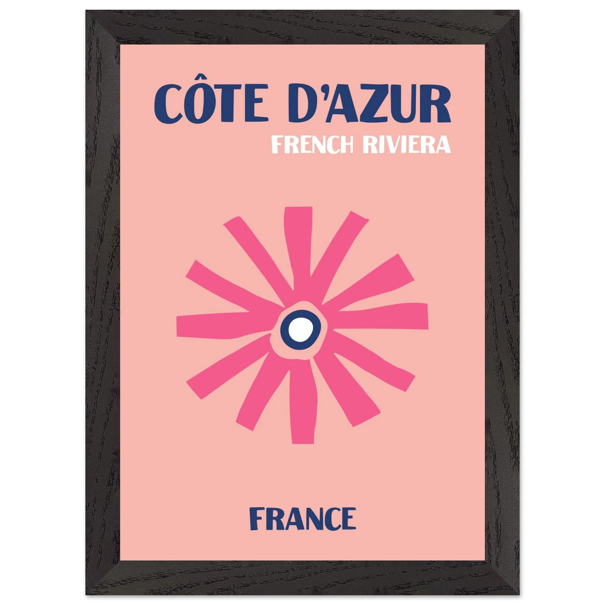 Artfulprints Poster met Lijst Frankrijk - Cote d'Azur - A4 21x29.7 cm - Roze - 51Dnspod | Smaakvolle damp – Verzendkosten vrij vanaf 40€ Artfulprints Poster met Lijst Frankrijk - Cote d'Azur - A4 21x29.7 cm - Roze - 51Dnspod | Smaakvolle damp – Verzendkosten vrij vanaf 40€