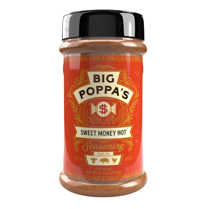 Big Poppa's Sweet Money Hot Seasoning 12,3 oz - 51Dnspod | Smaakvolle damp – Verzendkosten vrij vanaf 40€ Big Poppa's Sweet Money Hot Seasoning 12,3 oz - 51Dnspod | Smaakvolle damp – Verzendkosten vrij vanaf 40€