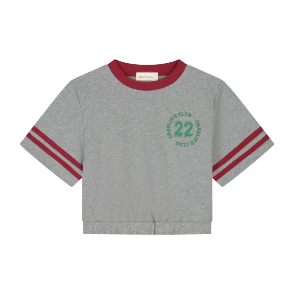 Charlie Petite | Lianne T-Shirt | Grey Melange - 51Dnspod | Smaakvolle damp – Verzendkosten vrij vanaf 40€