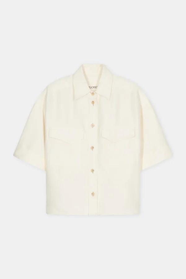 CLOSED UTILITY SHIRT IVORY - 51Dnspod | Smaakvolle damp – Verzendkosten vrij vanaf 40€