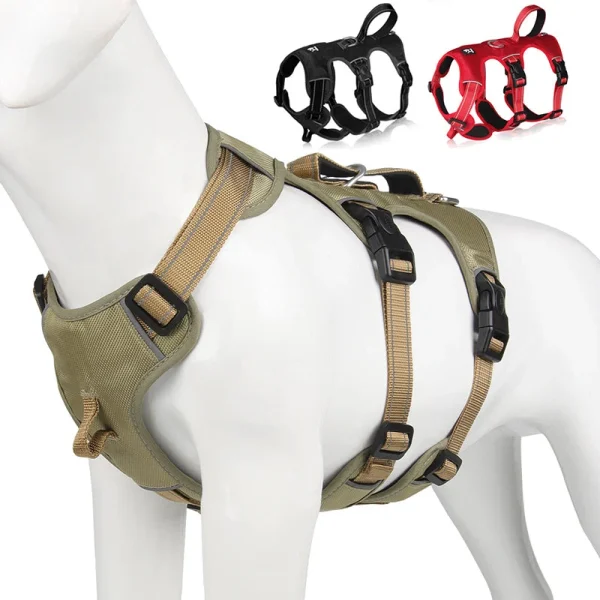 BARKMATE - Reflecterend Hondentuig Anti-Trek en Vlucht met Handvat - 51Dnspod | Smaakvolle damp – Verzendkosten vrij vanaf 40€