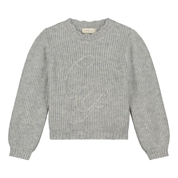 Charlie Petite | Hudson Sweater | Grey Melange - 51Dnspod | Smaakvolle damp – Verzendkosten vrij vanaf 40€